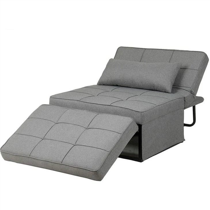 پارٹنر لینن Upholstered Tufed Futon Sofa Bed