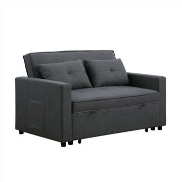 پارٹنر لینن Upholstered Tufed Futon Sofa Bed
