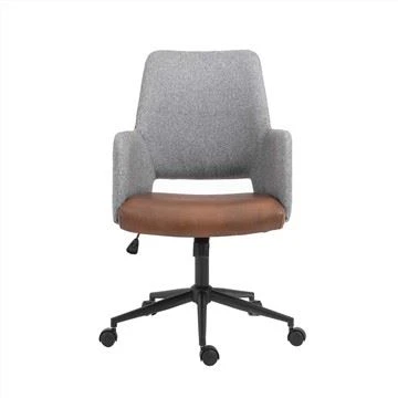 پہیوں کے ساتھ فیبرک ڈیسک کرسیاں